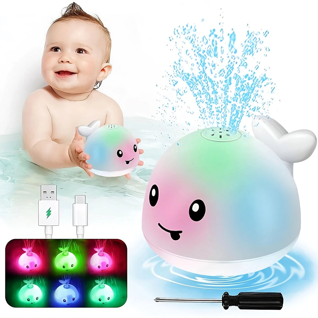 Jouet de bain Baleine lumineuse rechargeable
