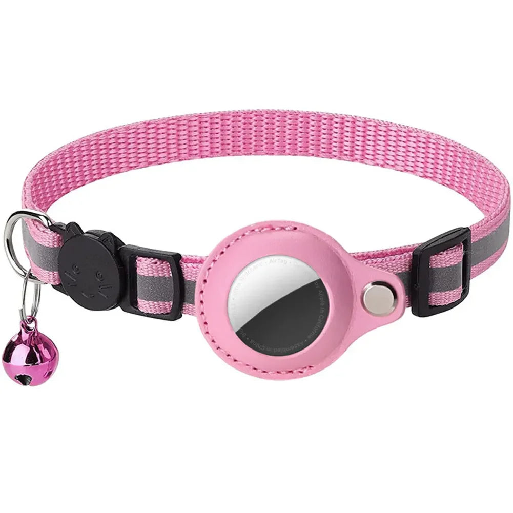 Reflective Cat Collar with Apple AirTag Holder