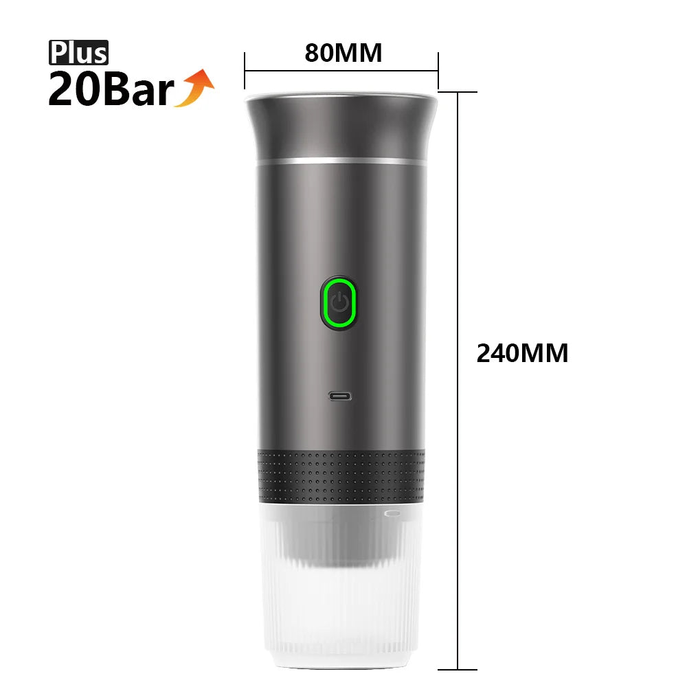 Portable Coffee Maker for Pods, Capsules & Grounds