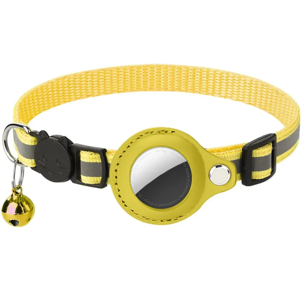 Reflective Cat Collar with Apple AirTag Holder