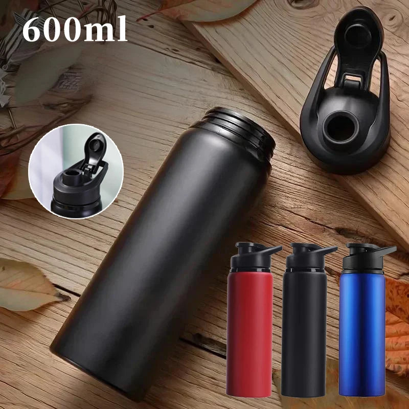 Bouteille d'eau extérieure en acier inoxydable de 600 ml