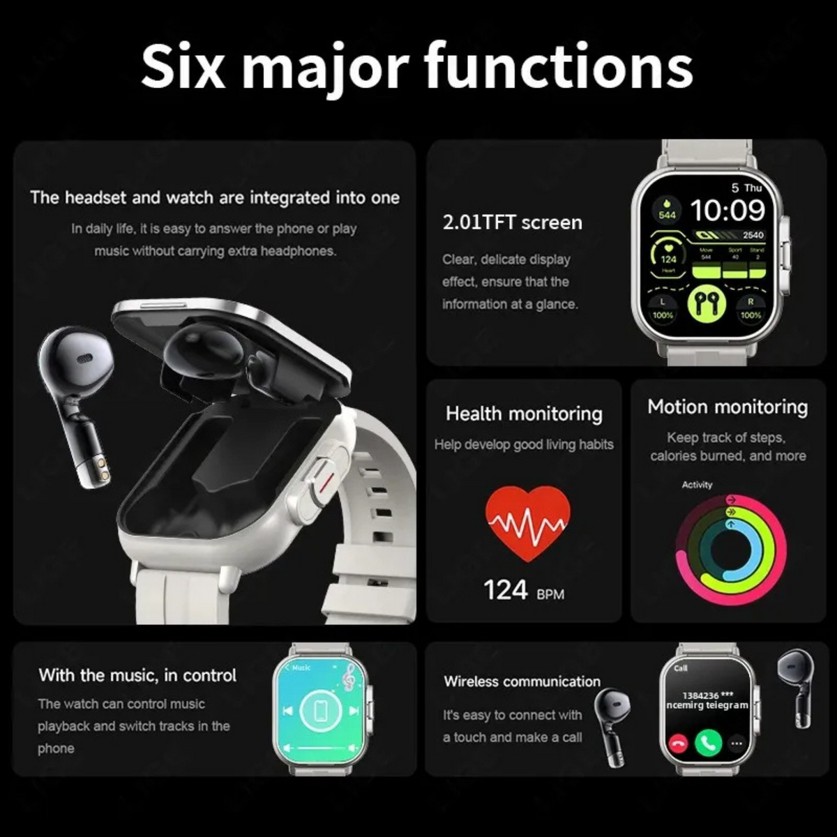 Smartwatch with Earbuds