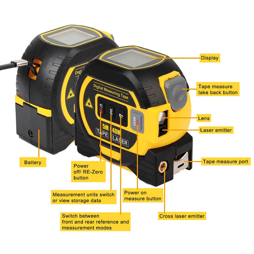 Mètre laser 3 en 1