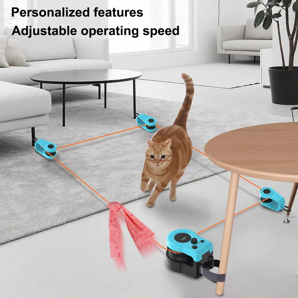 Tapis roulant interactif pour chat "Course Poursuite"