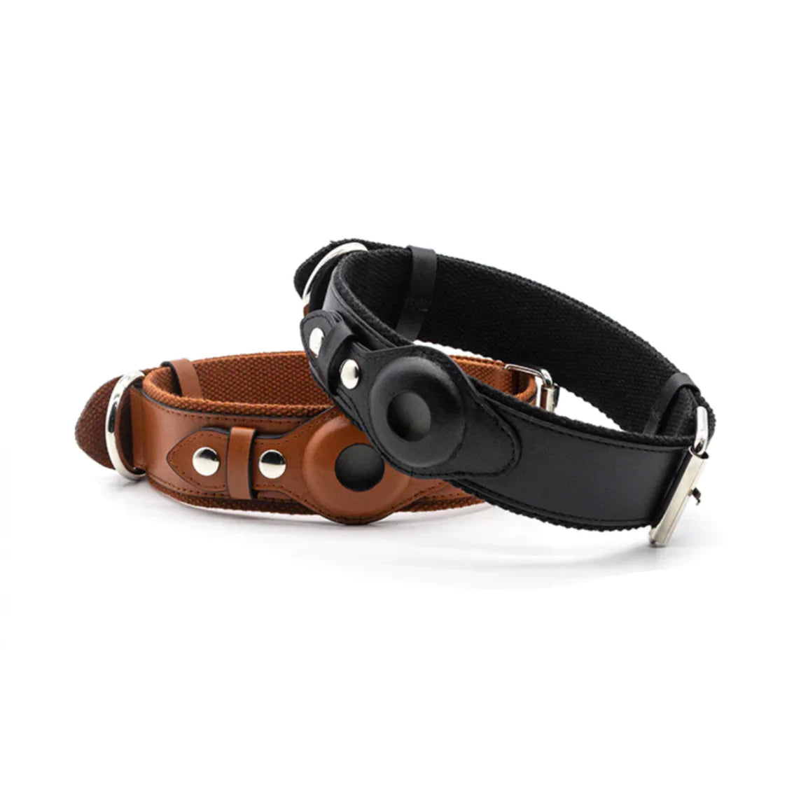 Collier de chien AirTag en cuir