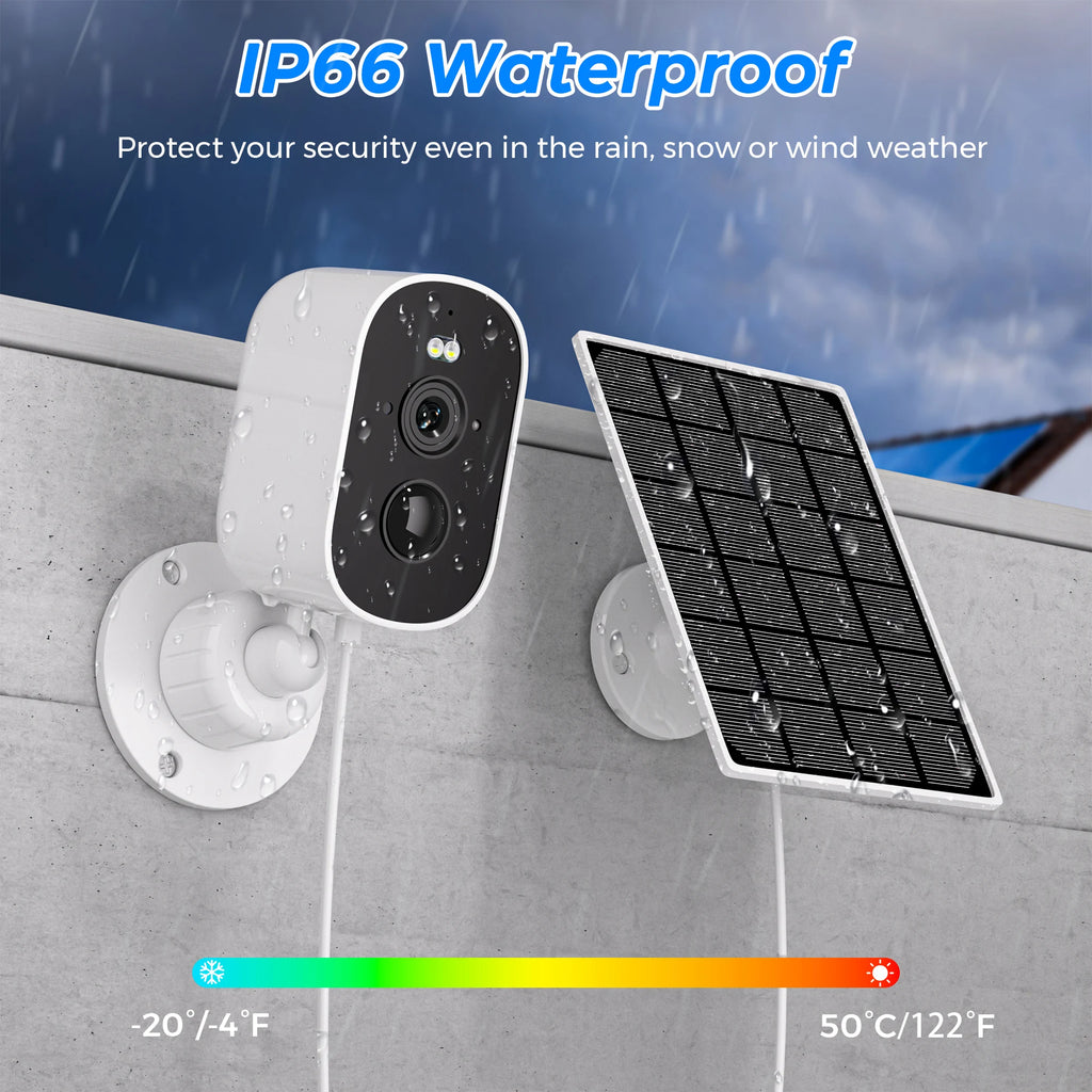 Solar Powered Outdoor Security Camera