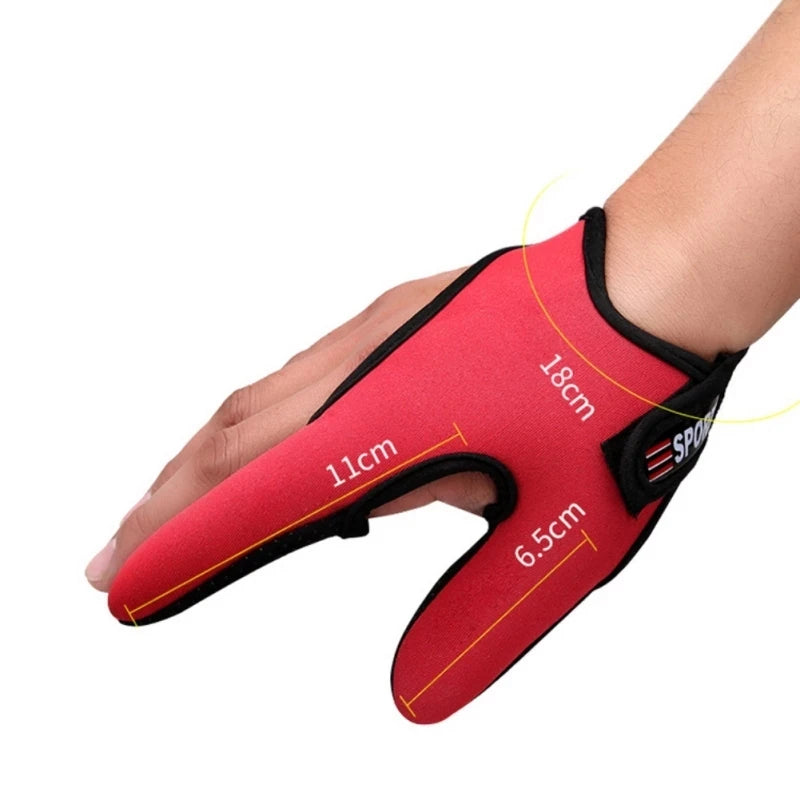 Anti-Slip 2 Fingers Fishing Gloves