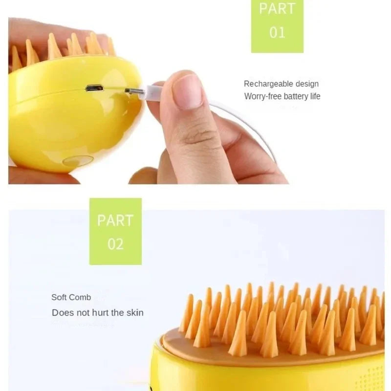 Brosse à vapeur pour chats