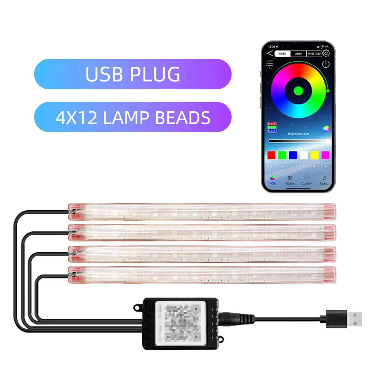 Bandes de phares à LED pour motos