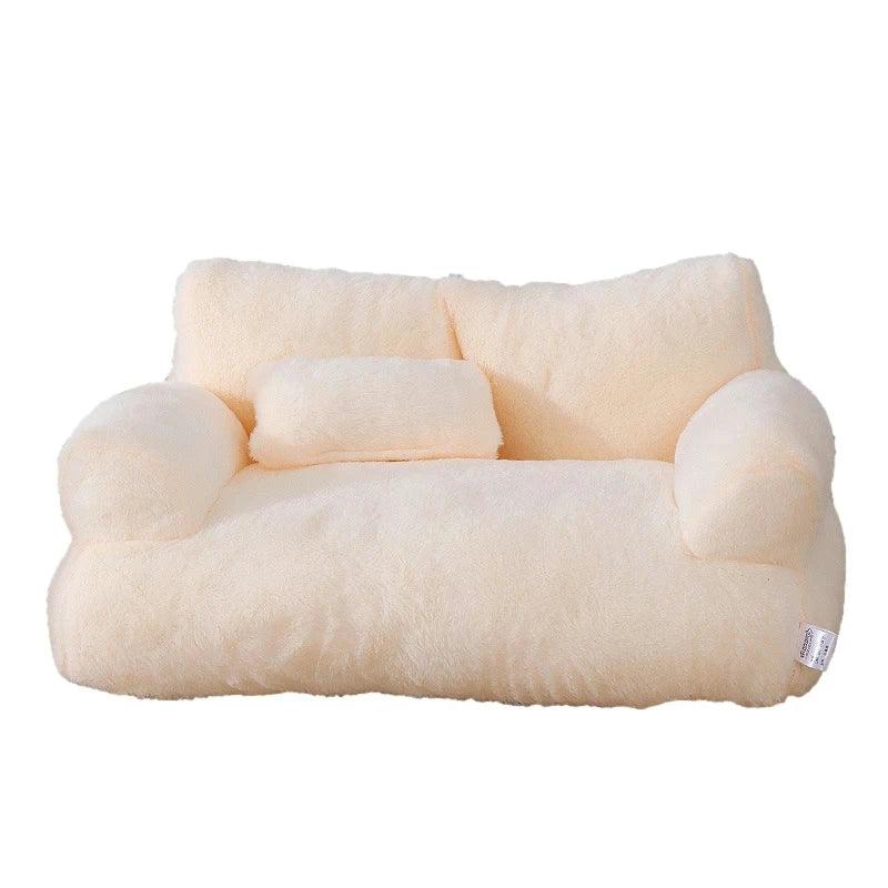 Luxury Plush Sofa Pet Bed for Cats & Dogs