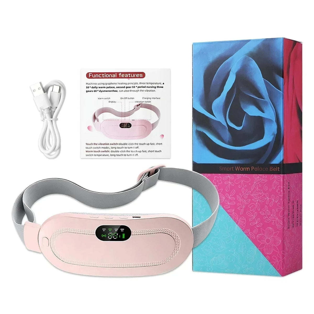 Menstrual Heating Belt – Electric Period Cramp Massager