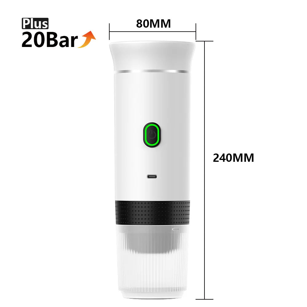 Portable Coffee Maker for Pods, Capsules & Grounds