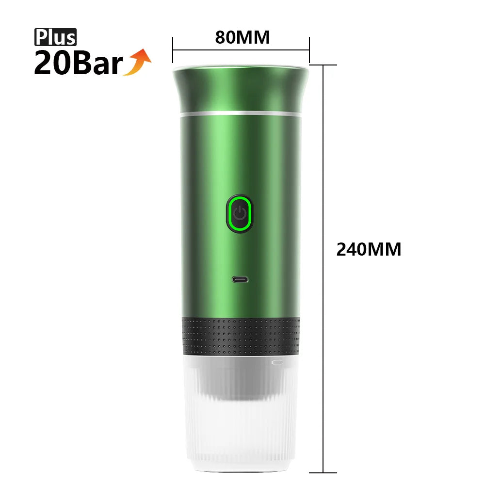 Portable Coffee Maker for Pods, Capsules & Grounds