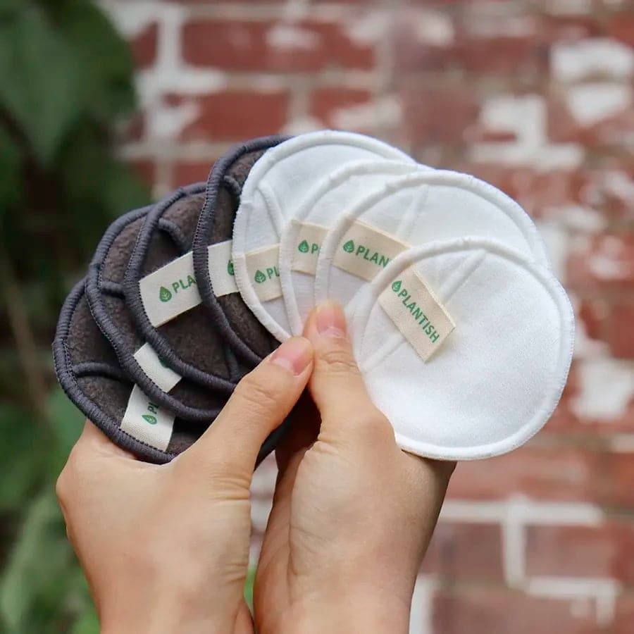 Reusable Facial Rounds, Cotton & Bamboo Sets with Wash Bag