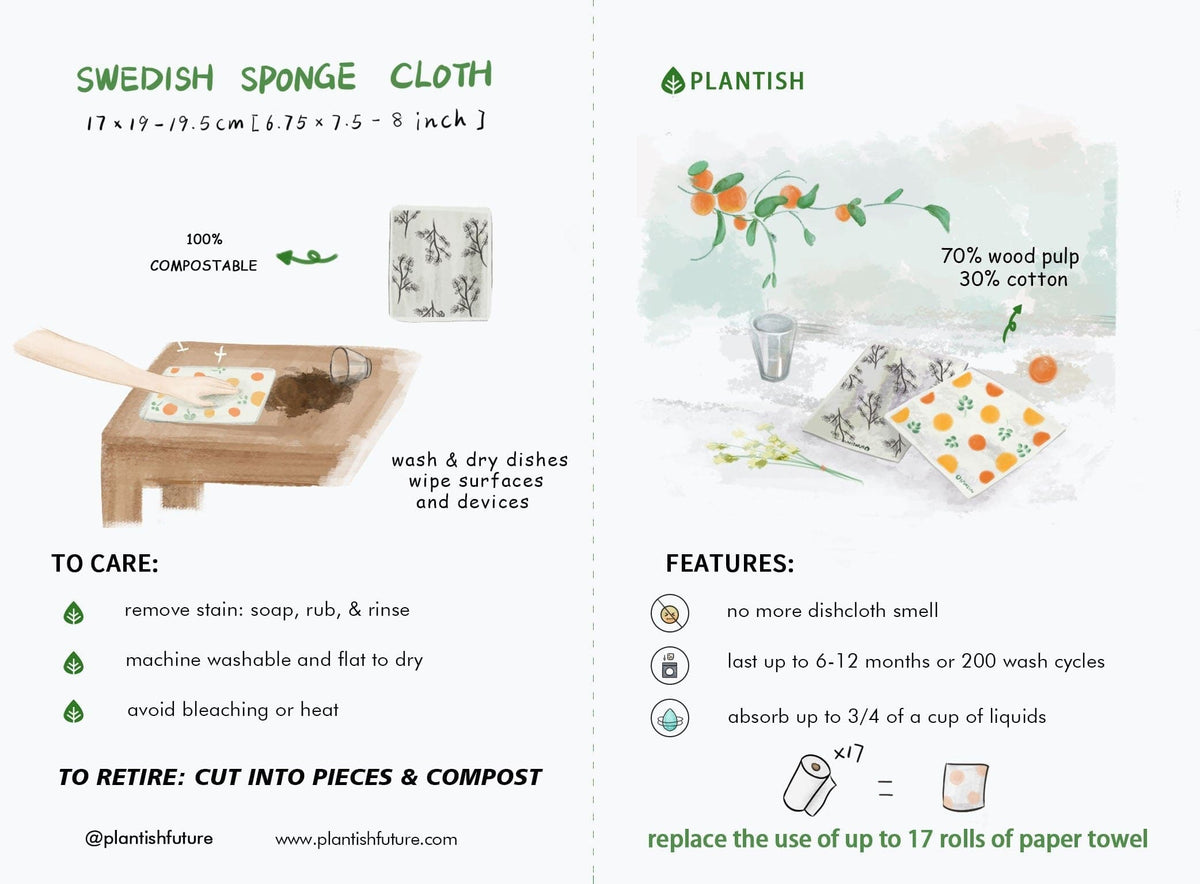 Avocado Swedish Sponge Cloth