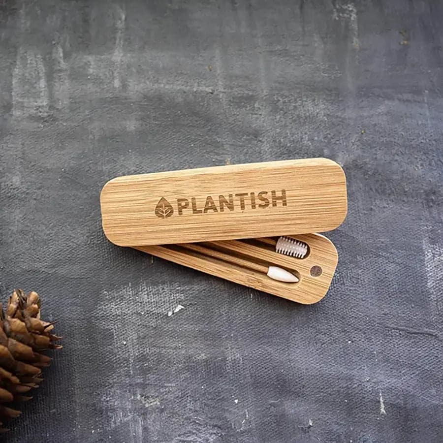 Reusable Bamboo & Silicone Swabs with Travel Case